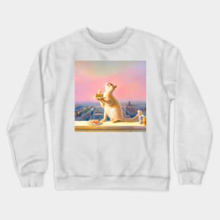 Cat Eating Cake Crewneck Sweatshirt